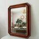 Vintage octagonal bevelled mirror from the 1960s.