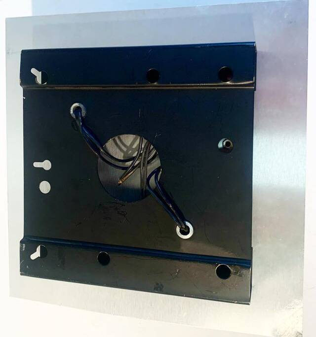 Vintage Wall Light • Steel Brass and Aluminum • 1970