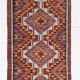 Colorful Multicolor Tribal Kilim Runner Rug, 82x295Cm