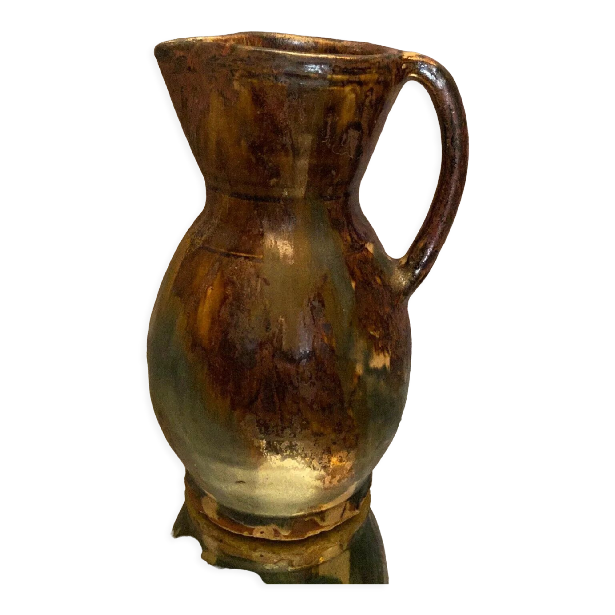 Pitcher in La Borne stoneware signed Lucien Talbot