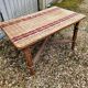 Vintage wicker rattan coffee table