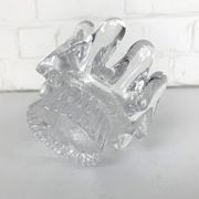 Sunflower glass candle holder, Göran Wärff for Kosta Boda, Sweden, 1970s