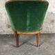 Office velvet green louis XVI bergere Chair