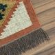 Jute and wool handwoven kilim