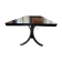 Large dining table in BS Style made of black oak and iron.