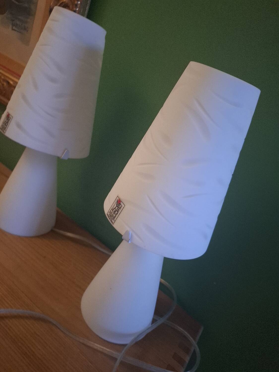 2 Murano bedside lamps, Luce