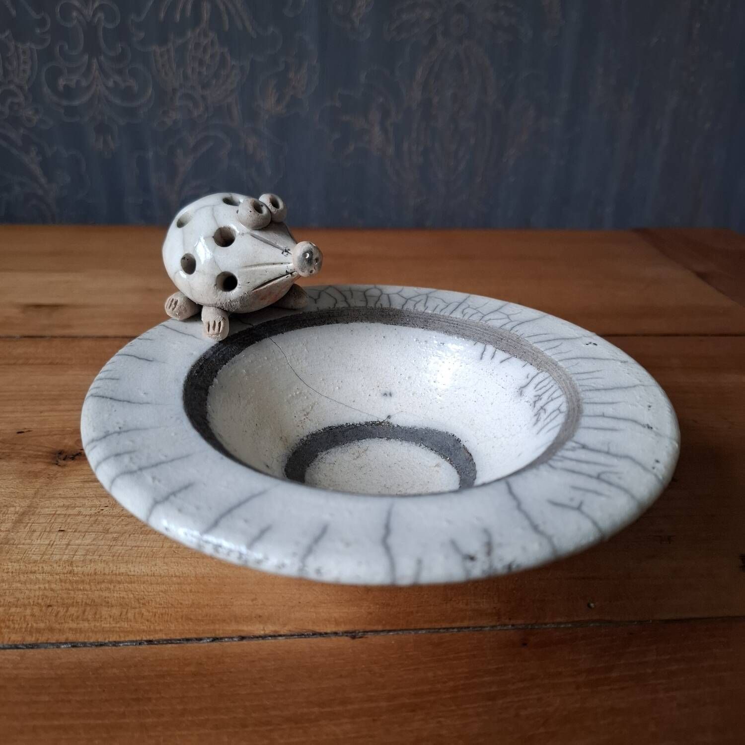 Vide poche en céramique raku