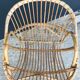 Rattan shell armchair