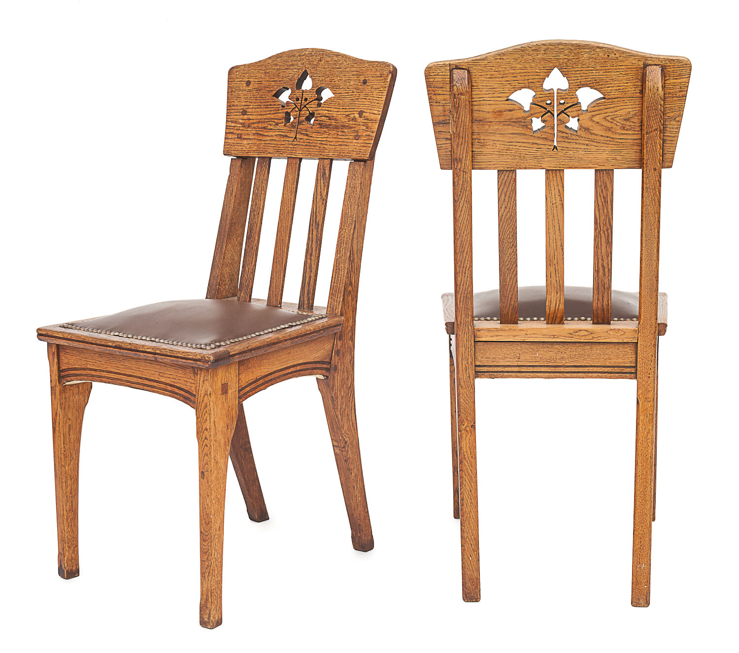 Set de 6 chaises Art Nouveau par Léon Jallot