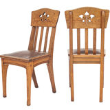 Set of 6 Art Nouveau chairs by Léon Jallot