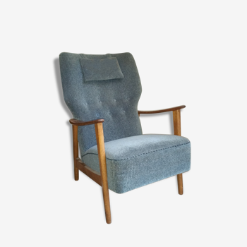 Fauteuil scandinave easy chair Suedois de Folke Ohlsson pour DUX  DUXELLO vintage années 50 60