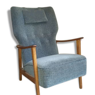 Fauteuil scandinave easy chair Suedois de Folke Ohlsson pour DUX  DUXELLO vintage années 50 60