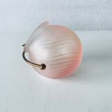 Cendrier boule en verre et laiton
