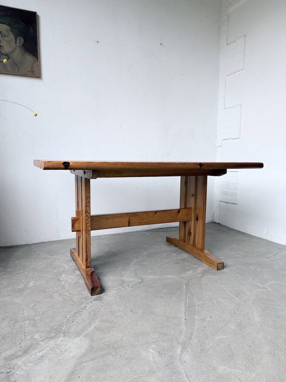 Mountain furniture table made of solid pine