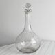 Twisted blown glass carafe with stopper