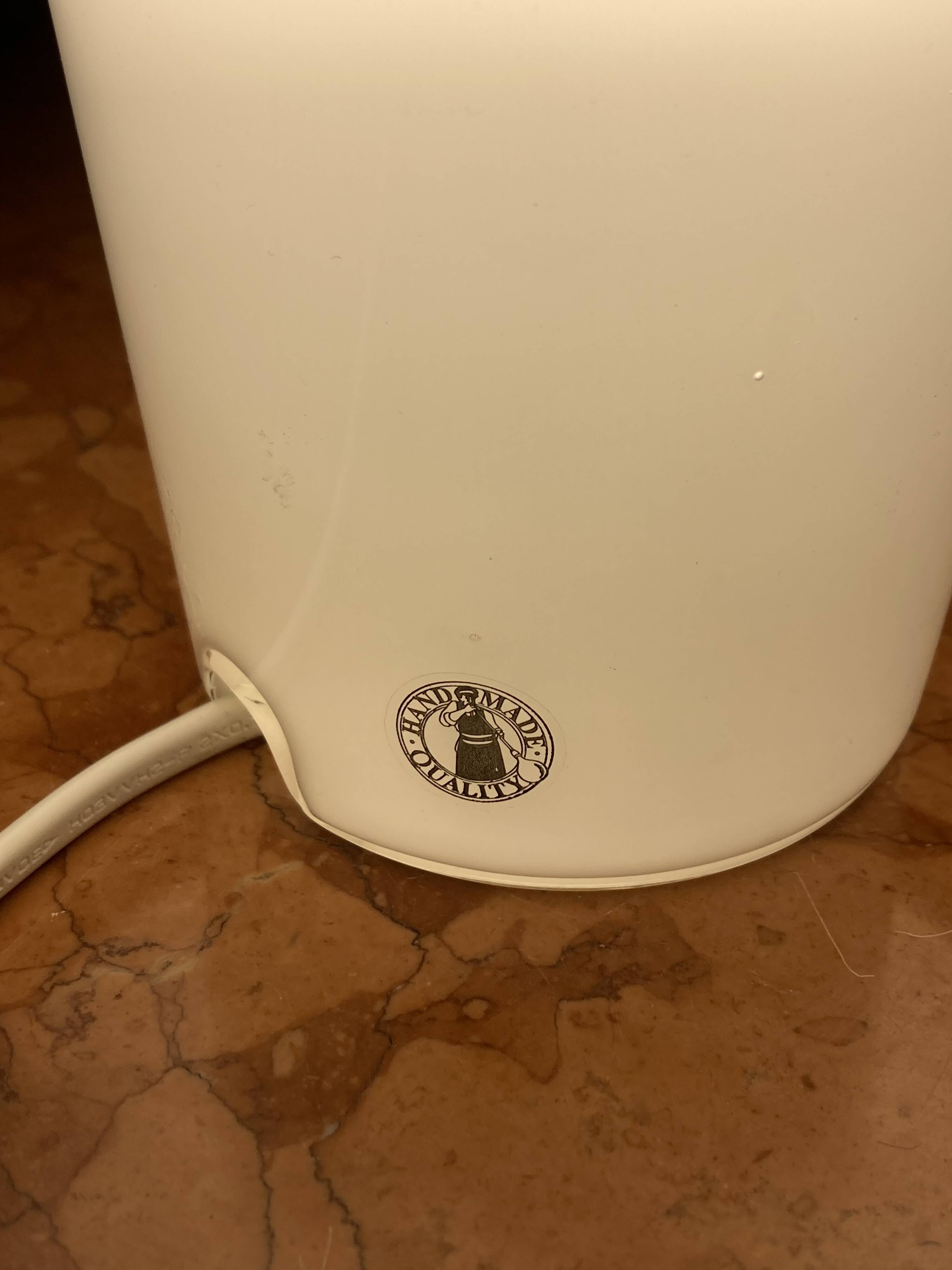 Lampe de table en verre Ikea Gavik vintage années 90