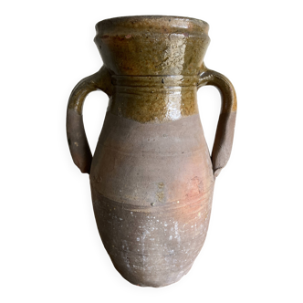 Vase jarre amphore XL en terre cuite vernissée