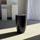 Stool, side table, end table in solid mango wood, cylindrical.