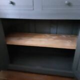 Vintage gray Parisian sideboard