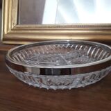 Plat rond à apéritif en verre