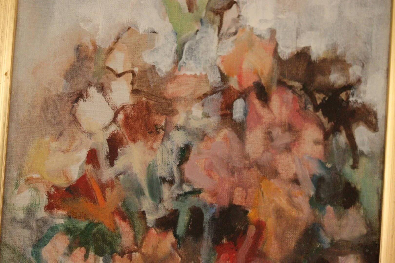 Original Swedish Oil on Canvas – “Bloom” by Pia H. Campbell – Signed