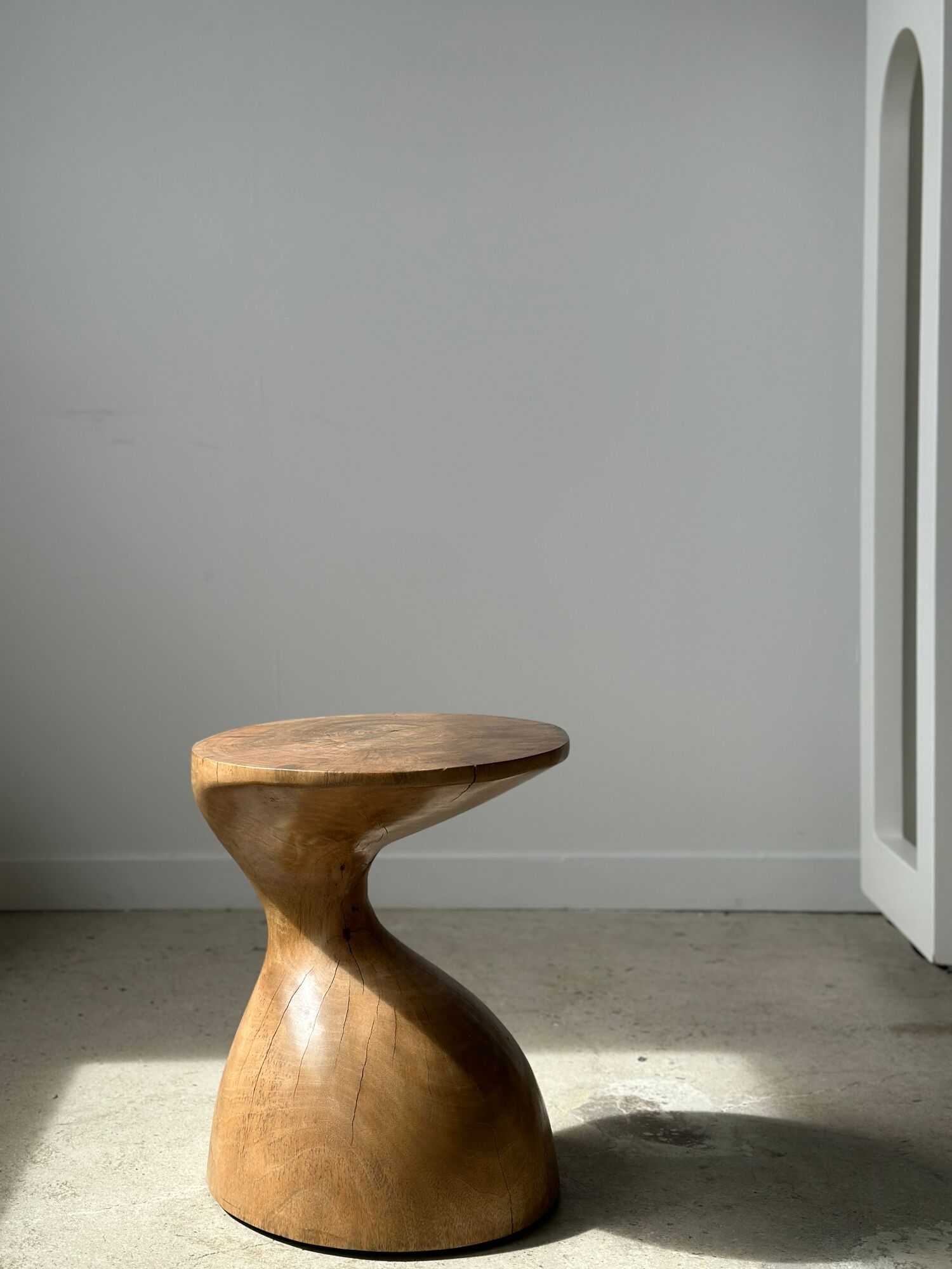 Solid wood sofa end