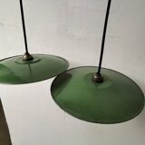 Pair of old pendant lights