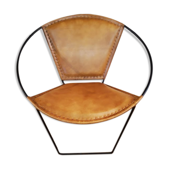 Design leather armchair