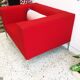 Red sofa Allen MDF Italia by Bruno FATTORINI 1998