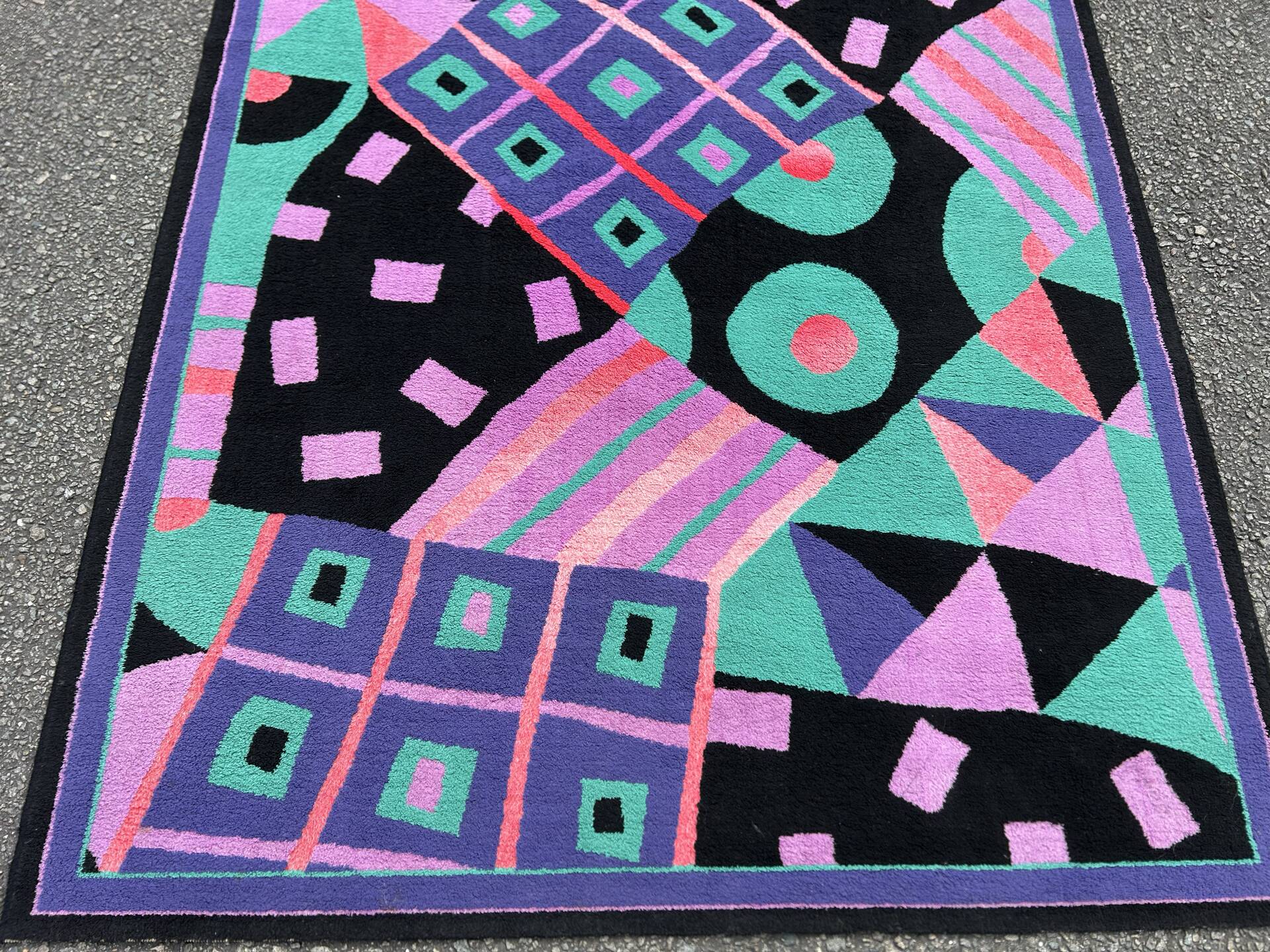 Tapis vintage style Memphis des années 1980