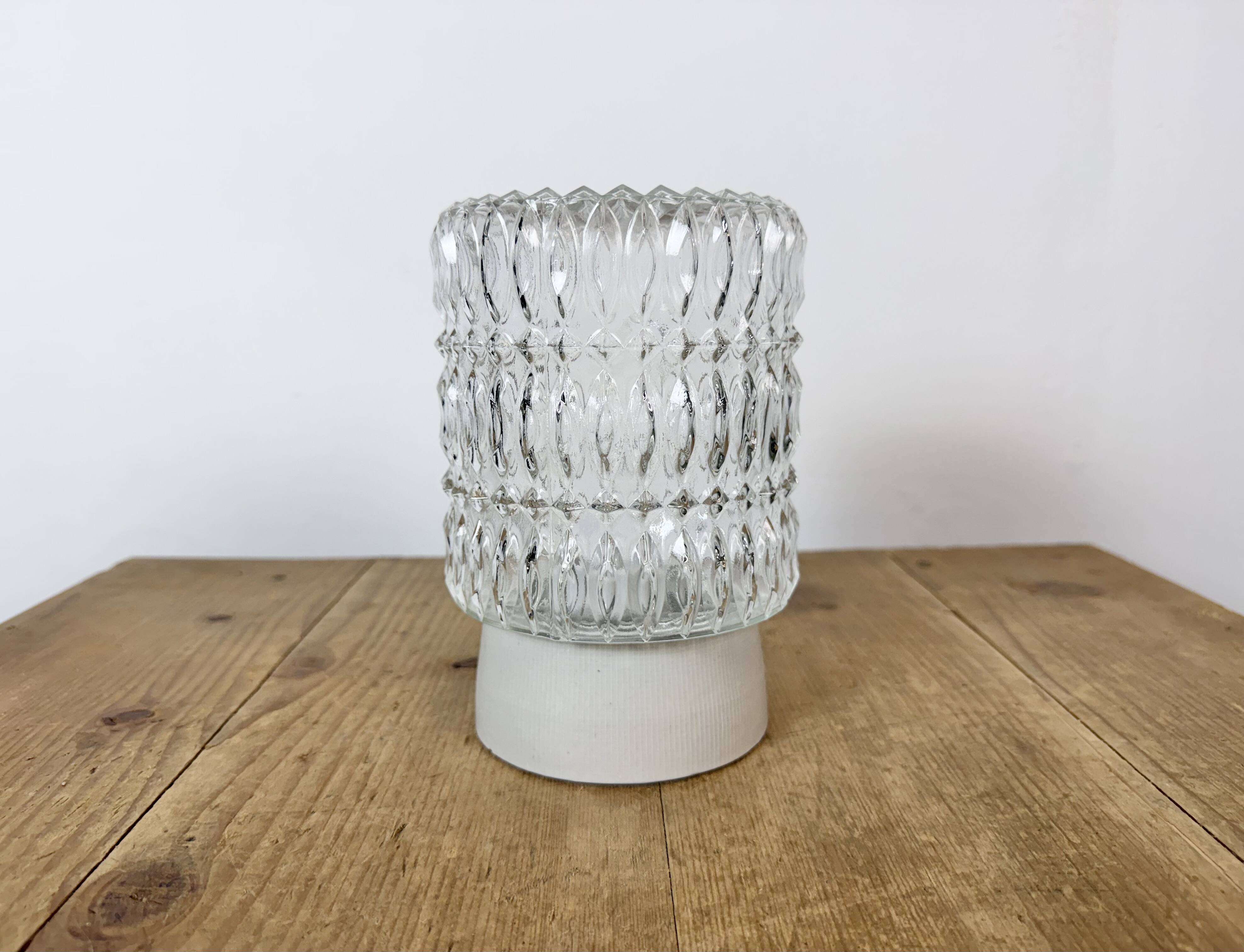 Vintage White Porcelain Ceiling Light, 1970s