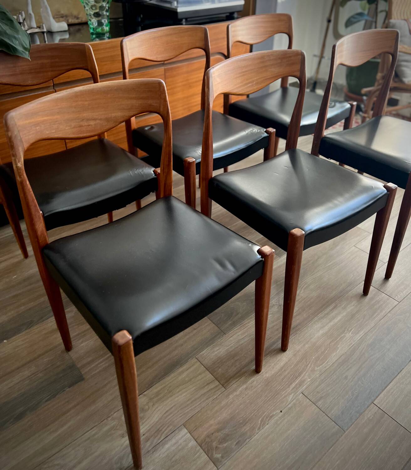 Set of 6 Roche Bobois chairs, 1960