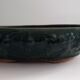 Bonsai pot in green glazed stoneware