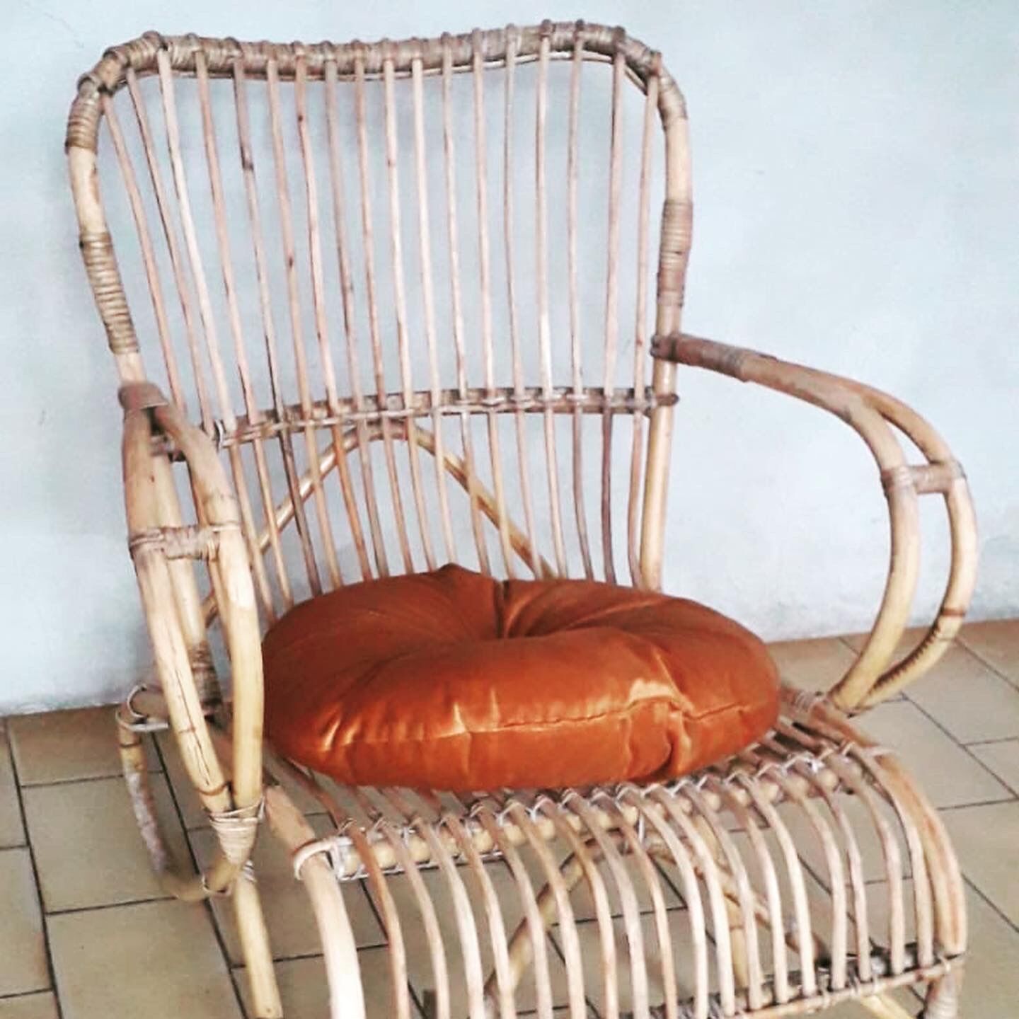 Rattan armchair