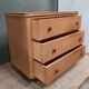Commode vintage en bois en plaquage clair
