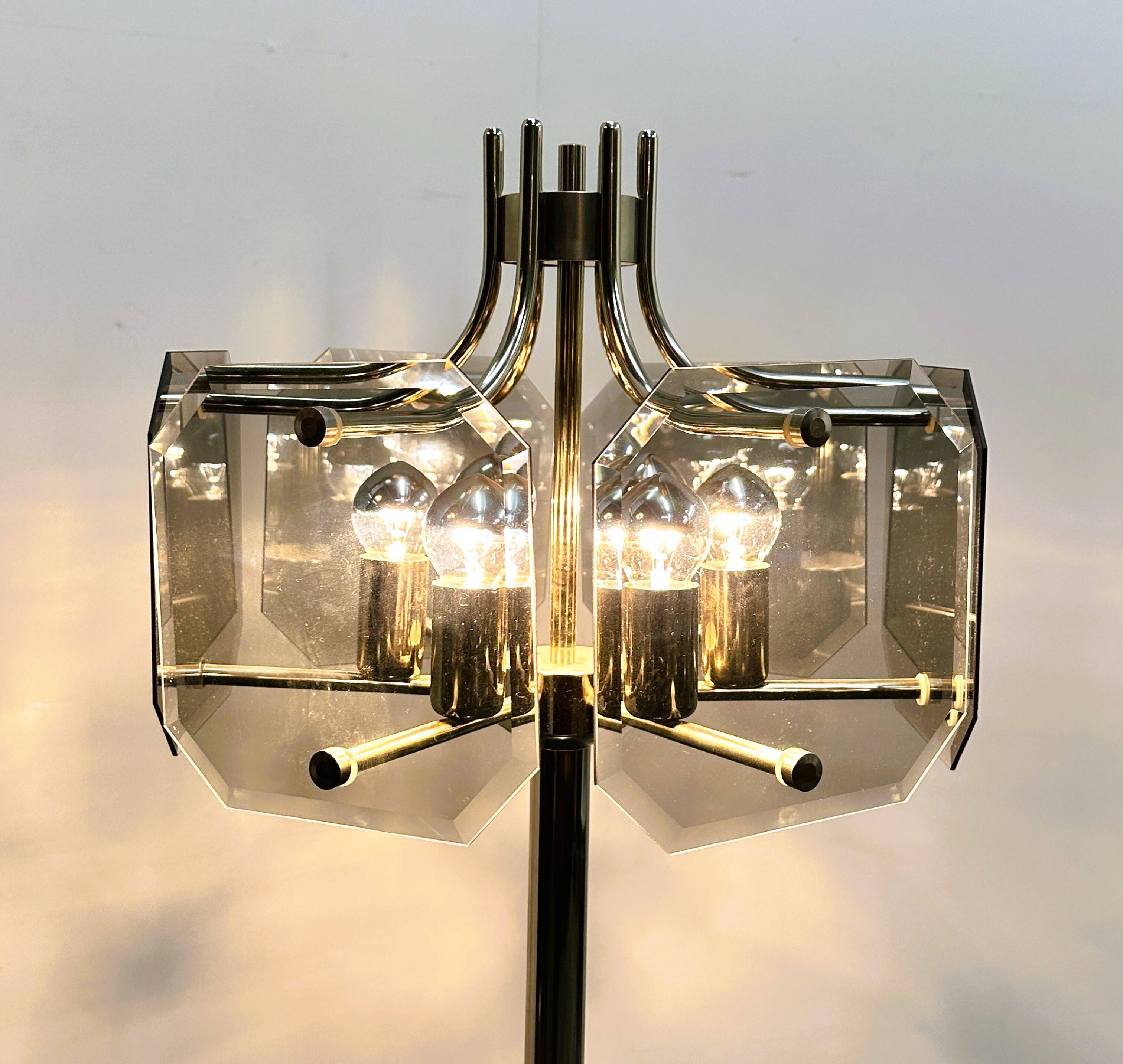 Vintage Luigi Colani Chrome Floor Lamp from the 70s.
