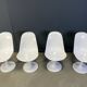 Vintage fiberglass space age tulip dining chairs, set of 4 - 1960s