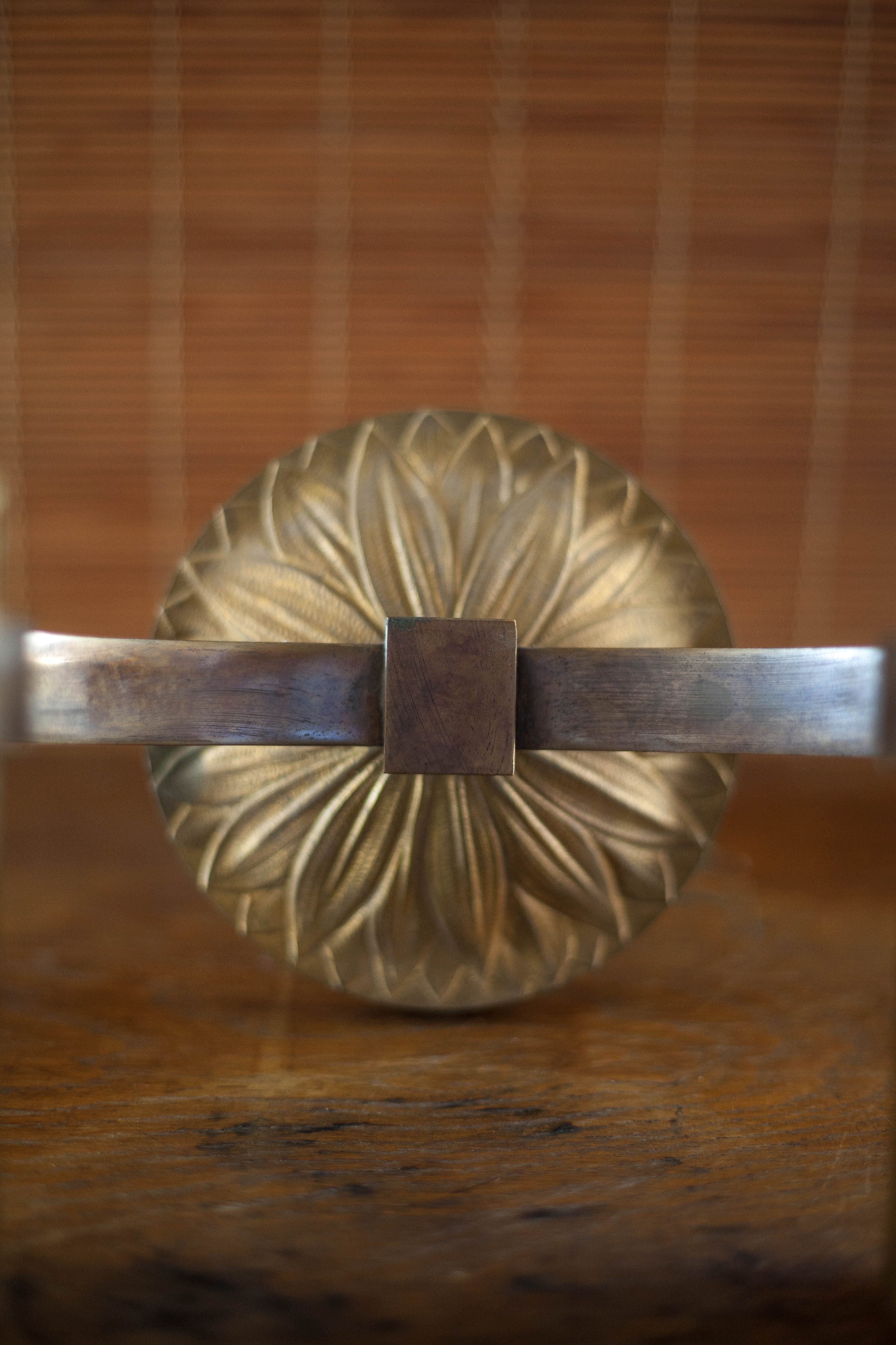 Vintage bronze wall lamp