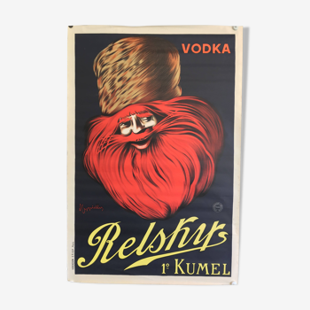 Vodka Relsky Poster by Leonetto Cappiello - Large Format - Signed by the artist - On linen