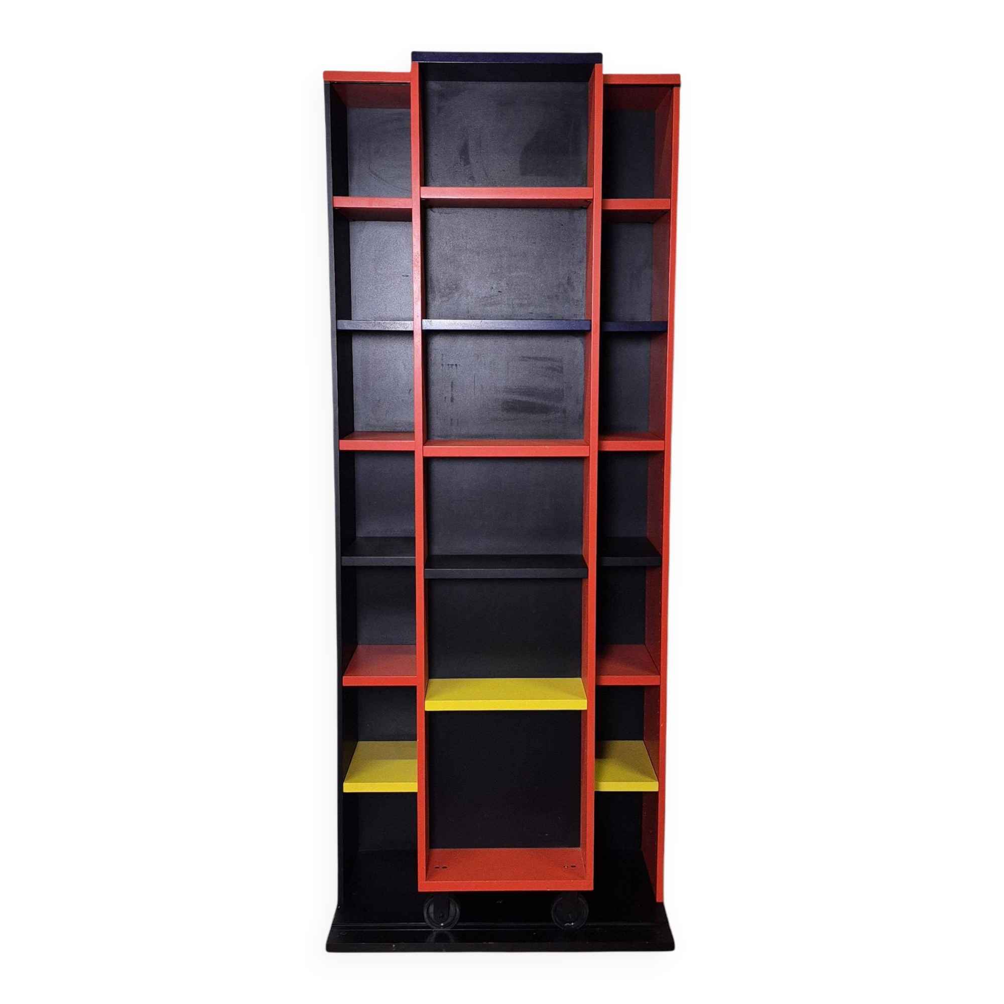 Post modern Memphis style bookcase, Denmark 1970s