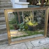 Grand miroir de bar en laiton 110x86