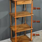 Small solid walnut shelf unit – 1900