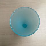 Blue opaline glass soliflore vase