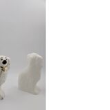 Mid-Century Staffordshire Ceramic Spaniel Mantle Dogs 1378 4 from Beswick