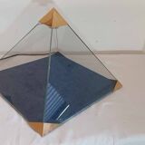 Lampe de Table Vintage Création P Bourguignon Objet d'Art Pyramide Années 1970
