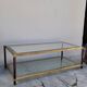 Jansen style brass designer coffee table - 1970s
