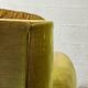 Fauteuil club vintage en tissu vert