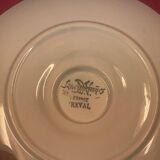 Sarreguemines sauce boat + 2 serving dishes, Reval ceramic decor