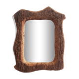 Rectangular mirror, cork frame, 60/70