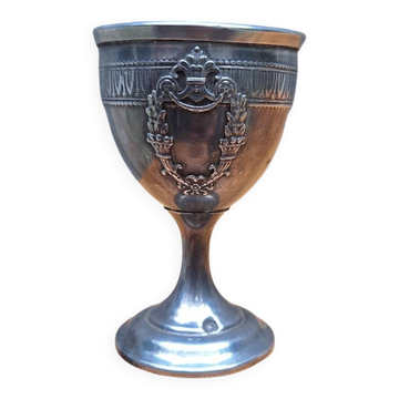 Late 19th century silver egg cup